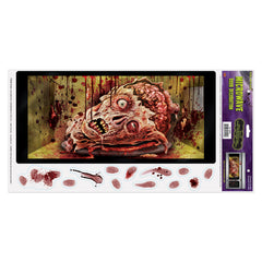 Décoration de porte de micro-ondes - Tête de zombie