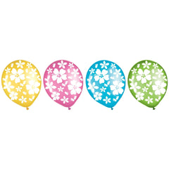 Ballons en latex - Été - Hibiscus Hawaii - 12" - 15/Pqt