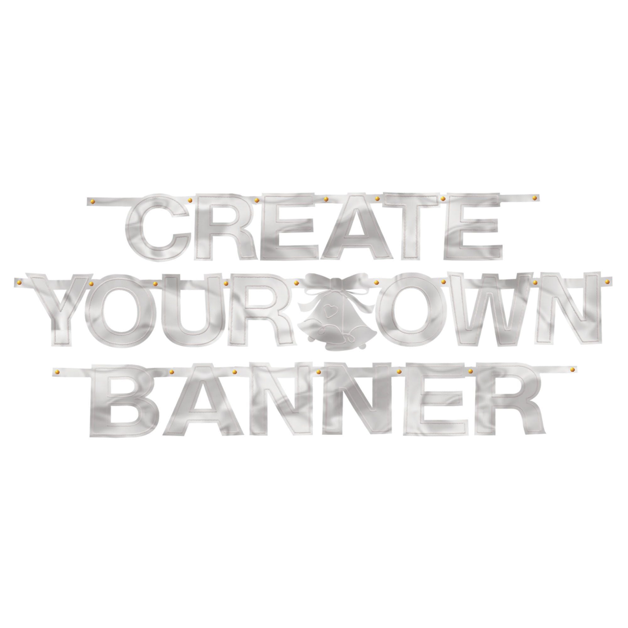 Silver Foil Create-Your-Own Letter Banner