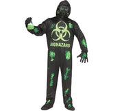 Costume Homme - Danger biologique lumineux - Adulte - Taille Unique