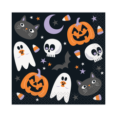 Serviettes à Breuvage - Nuit d’Halloween - 16/Pqt