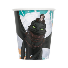 Verres en Papier - Dragon - 9oz - 8/Pqt Unique