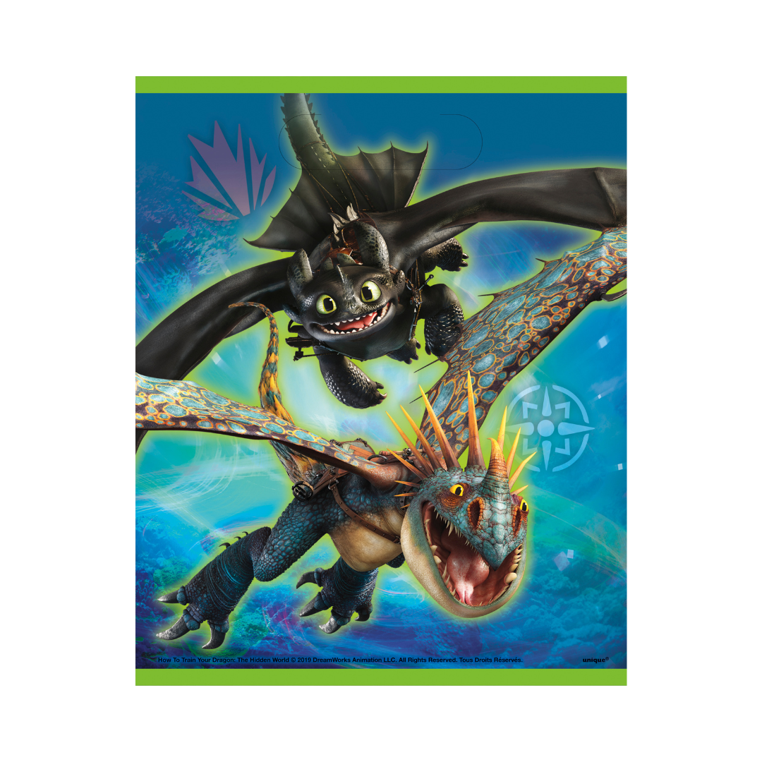 Sacs Cadeaux - Dragon 3 – 8/Pqt Unique