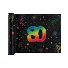 Chemin de table - Multicolore - 80 ans