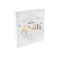 Livre d'or - Vive la retraite - Blanc