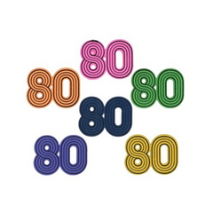 Multicolor Confetti - 80s Style - 10/Pack