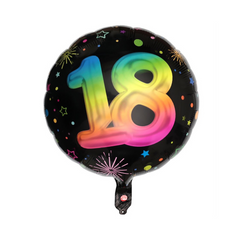 Mylar - Multicolore - 18 ans - 18"