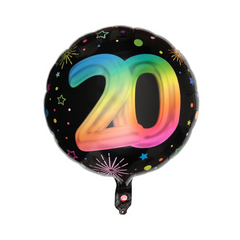 Mylar - Multicolore - 20 ans - 18"