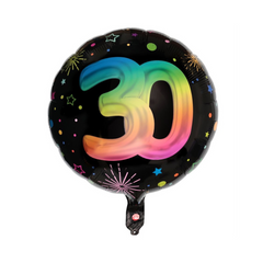 Mylar - Multicolore - 30 ans - 18"