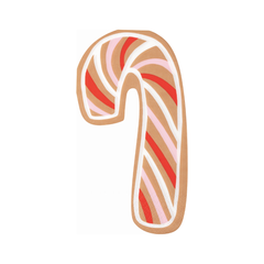 Serviettes en forme de canne de bonbon – Noël Pain d’Épice – 16/Pqt