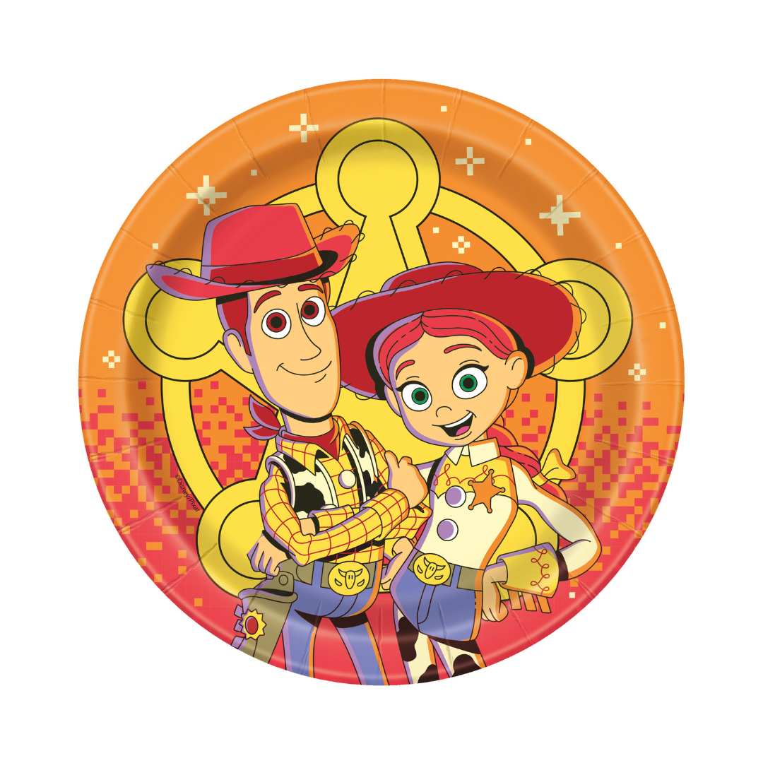 Assiettes à Dessert - Disney Histoire de Jouets 5 - 7 po - 8/Pqt Unique