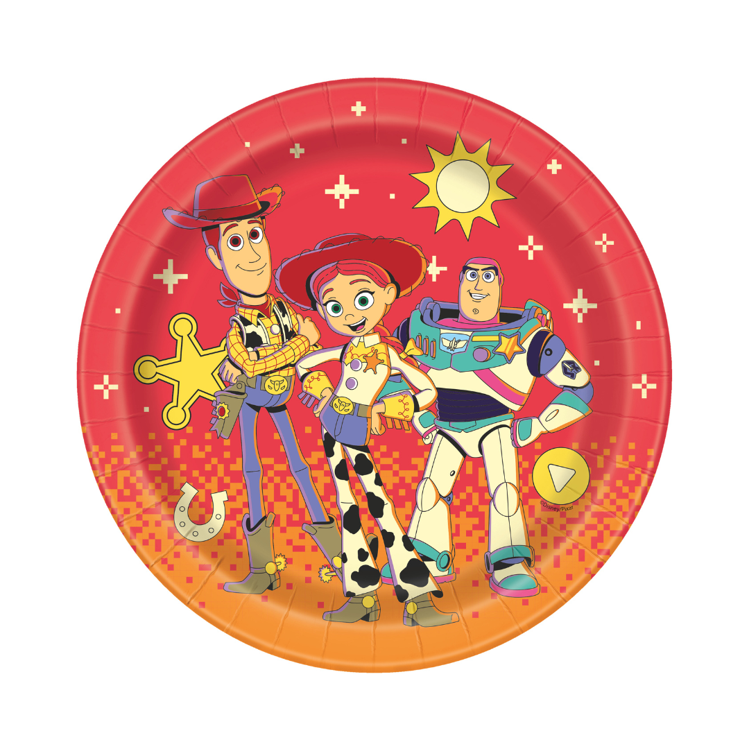 Assiettes à Repas - Disney Histoire de Jouets 5 - 9 po - 8/Pqt Unique