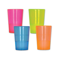 Verres à shooter néon - Couleurs assorties - 8/Pqt