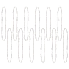Pearl necklaces - white - 12/Pkg