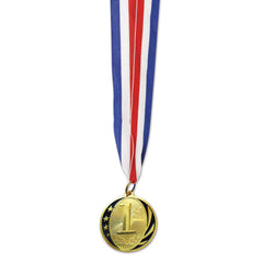 Medal with ribbon - Gold - 1st Place - 2"