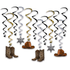 Western Rotating Decorations – 12/Pack