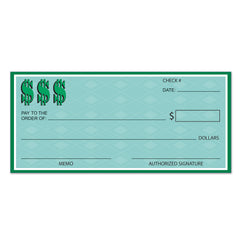 Winner's check - 12¼" x 26¾"