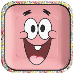 Assiettes à Dessert - Bob l'éponge - 7" - 8/Pqt