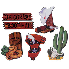 Western Cutouts - 16" - 6/Pack