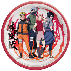 Assiettes à Repas - Naruto - 9" - 8/Pqt