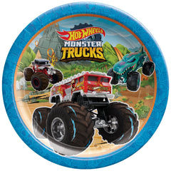 Assiettes à Repas - Hot Wheels Monster Truck - 9" - 8/Pqt