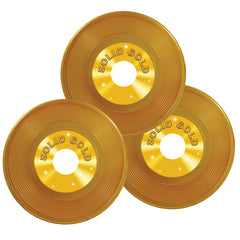 Gold Plastic Discs - 3/Pack