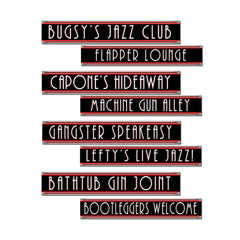 Gangster street signs – 4/pack