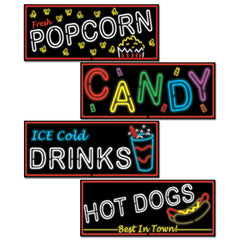 Sign cutouts - Neon - 4/Pack
