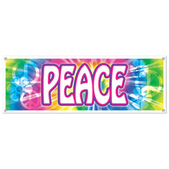 Peace Symbol Banner - 5' x 21"