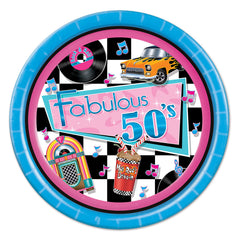 Dining Plates - Fabulous 1950s Style - 9" - 8/Pack