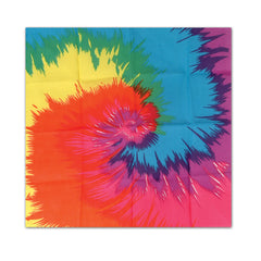 Funky Tie-Dye Bandana - 22" x 22"
