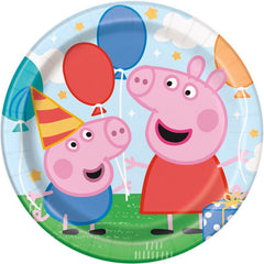 Assiettes à Repas - Peppa Cochon - 9" - 8/Pqt