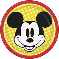 Assiettes à Dessert - Mickey Mouse - 7" - 8/Pqt