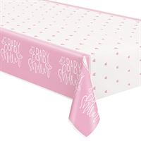 Nappe en Plastique - Shower Bébé - Rose - 54" x 84"