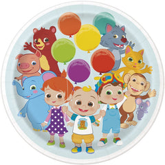 Assiettes à Repas - Cocomelon - 9" - 8/Pqt