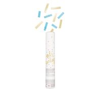 Canon à confettis - Oh Baby - Or - Bleu