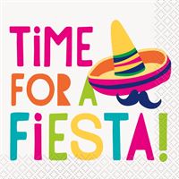 Beverage Napkins - Time for a Fiesta - 16/Pack