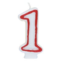 Luxury birthday candle - number 1