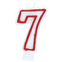 Luxury birthday candle - number 7