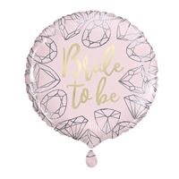 Mylar - Bride to Be - Diamant rose - 18"