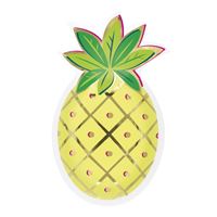 Assiettes en forme d’ananas - 8/Pqt