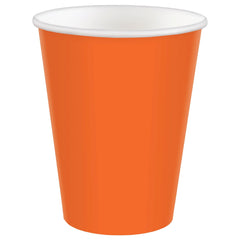 Paper Cups - Orange - 9oz - 20/Pack