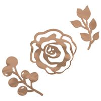 Confettis géants floraux pour table - Or Rose – 2oz