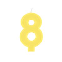 Chandelle d'anniversaire Avec Bordure - Chiffre 8