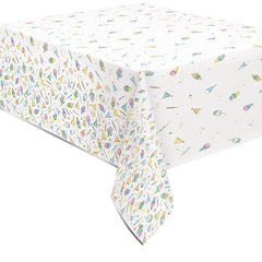 Nappe en plastique - Crème Glacée - 54" x 84"