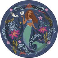 Assiettes à Repas - Disney La Petite Sirène - 9" - 8/Pqt