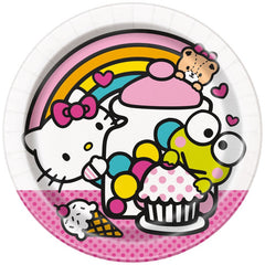 Assiettes à dessert - Hello Kitty - 7" - 8/Pqt