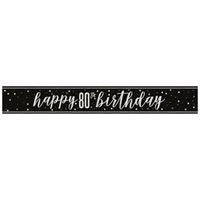 Bannière métallique - GLITZ 80 - Noir - 9'