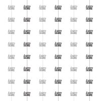 Décorations suspendues - Happy Birthday - GLITZ - Noir et Argent - 5'