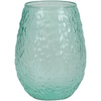 Verre à vin en plastique texturé - sarcelle